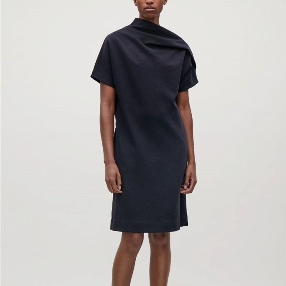 COS Draped Neck Dress